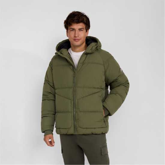 Ватирано Яке Boys Quilted Jacket With Raglan Sleeves Khaki  