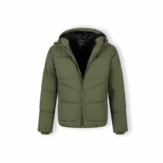 Ватирано Яке Boys Quilted Jacket With Raglan Sleeves Khaki  