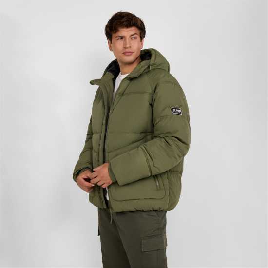 Ватирано Яке Boys Quilted Jacket With Raglan Sleeves Khaki  