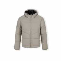 Ватирано Яке Boys Quilted Jacket Hood Zip Pockets Grey  