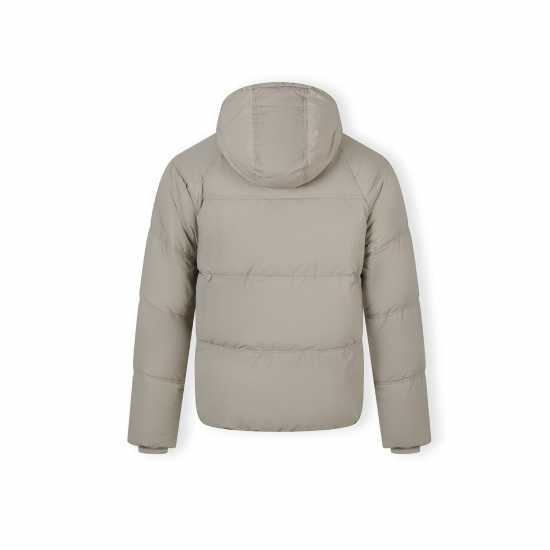 Ватирано Яке Boys Quilted Jacket Hood Zip Pockets Grey  