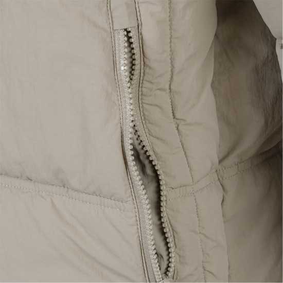 Ватирано Яке Boys Quilted Jacket Hood Zip Pockets Grey  