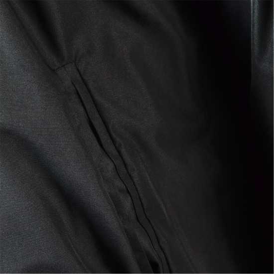 Men Baseball Style Jacket Detachable Hood Black  