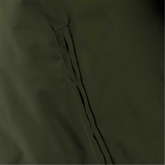 Men Baseball Style Jacket Detachable Hood Khaki  