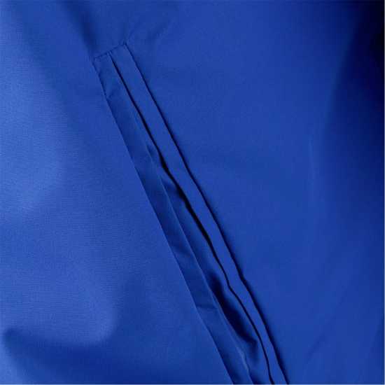 Men Baseball Style Jacket Detachable Hood Cobalt Blue  