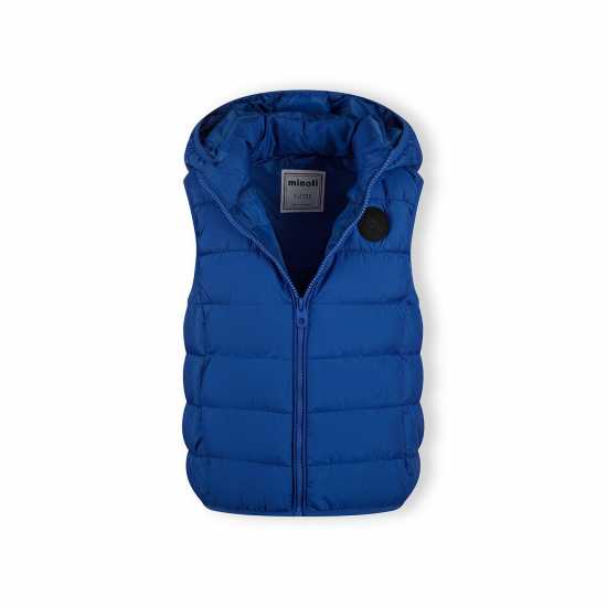 Ватирано Елече Minoti Boys Padded Gilet With Detachable Hood Cobalt Blue Ватирано Елече Minoti Boys Padded Gilet With Detachable Hood Cobalt Blue