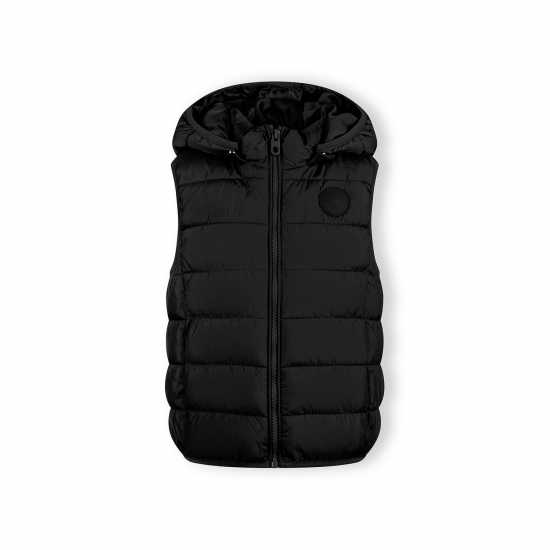 Ватирано Елече Boys Padded Gilet Detachable Hood Black Ватирано Елече Boys Padded Gilet Detachable Hood Black