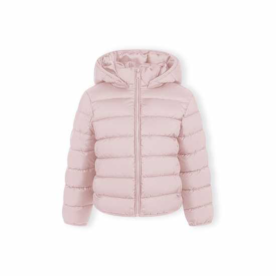Ватирано Яке Minoti Girls Quilted Jacket With Zip Removable Hood Pink  