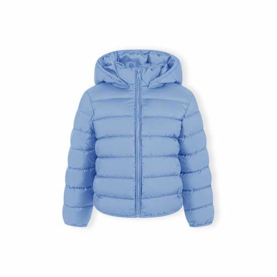 Ватирано Яке Minoti Girls Quilted Jacket With Detachable Hood Blue  