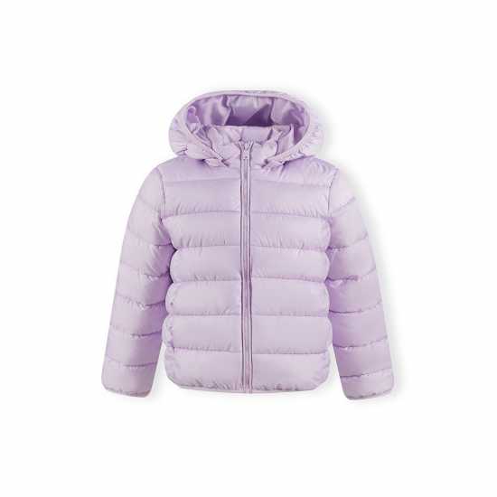 Ватирано Яке Minoti Girls Quilted Jacket Detachable Hood Lilac Ватирано Яке Minoti Girls Quilted Jacket Detachable Hood Lilac