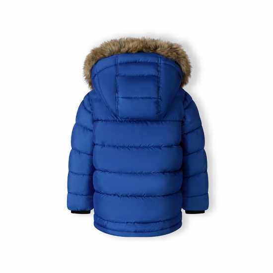 Яке За Момчета Boys Jacket Detachable Faux Fur Hood Cobalt Blue  