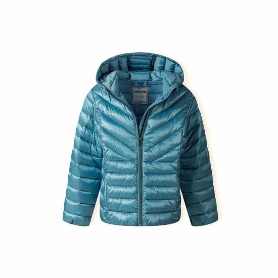Яке С Качулка Girls Quilted Hooded Jacket Zip Fastening Turquoise Яке С Качулка Girls Quilted Hooded Jacket Zip Fastening Turquoise