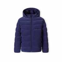 Ватирано Яке Girls Padded Jacket Velvet Feel Navy  