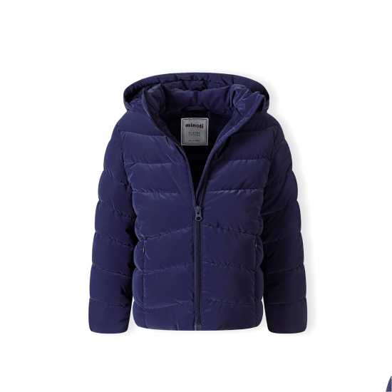 Ватирано Яке Girls Padded Jacket Velvet Feel Navy - Ватирано Яке Girls Padded Jacket Velvet Feel Navy -