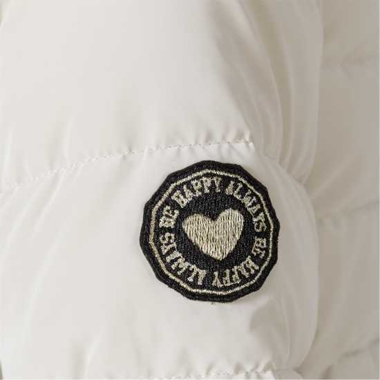 Ватирано Яке Girls Padded Jacket Velvet Feel Grey Ватирано Яке Girls Padded Jacket Velvet Feel Grey