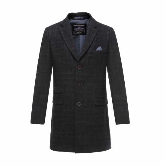 Връхно Палто Men's  Tailored Heavy Fabric Trench-Inspired Overcoat  