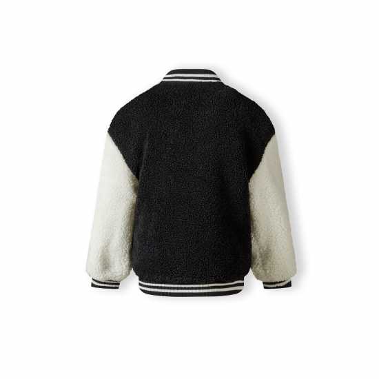 Girls Baseball Jacket With Snap Closure Black Girls Baseball Jacket With Snap Closure Black