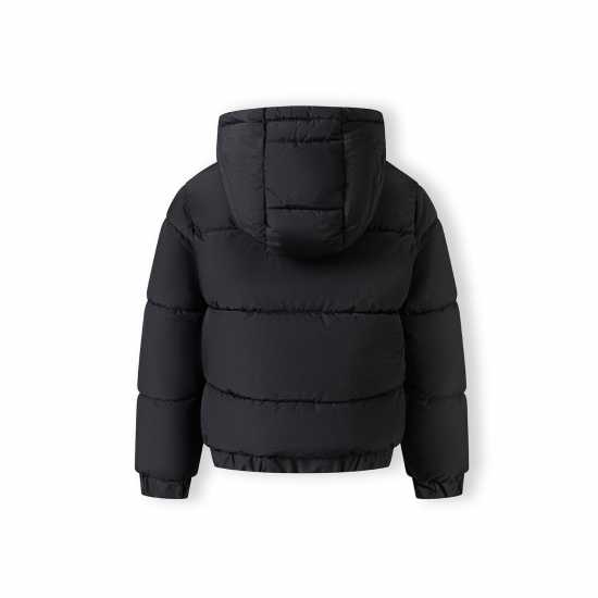 Boys Ripstop Jacket High Collar Elastic Cuffs Black Boys Ripstop Jacket High Collar Elastic Cuffs Black