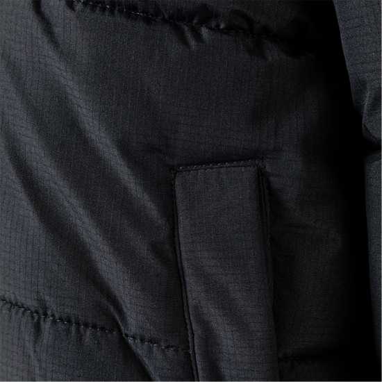 Boys Ripstop Jacket High Collar Elastic Cuffs Black Boys Ripstop Jacket High Collar Elastic Cuffs Black