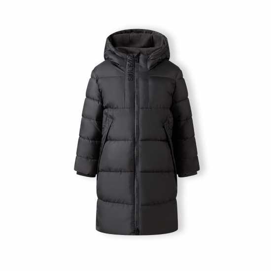 Boys Long Coat Two-Way Zip Grey Boys Long Coat Two-Way Zip Grey