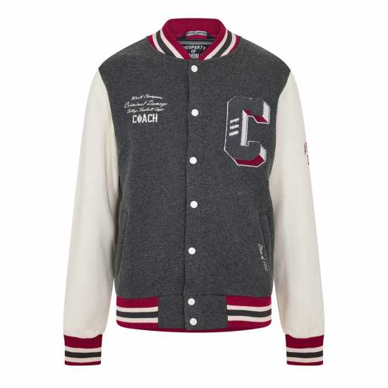Criminal Damage Мъжко Университетско Яке Criminaldamage Varsity Jacket Mens  