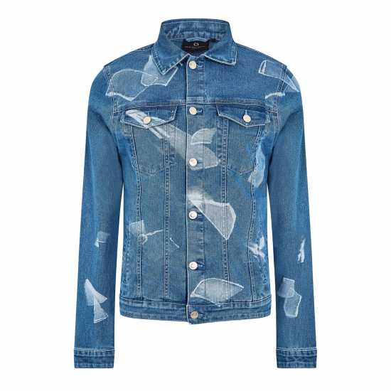 Criminal Damage Мъжко Дънково Яке Criminaldamage Shard Denim Jacket Mens  