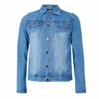 Criminal Damage Мъжко Дънково Яке Criminaldamage Tape Denim Jacket Mens  