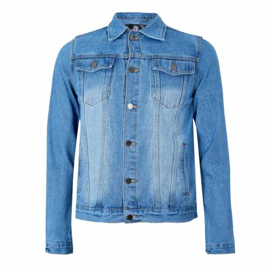 Criminal Damage Мъжко Дънково Яке Criminaldamage Tape Denim Jacket Mens  