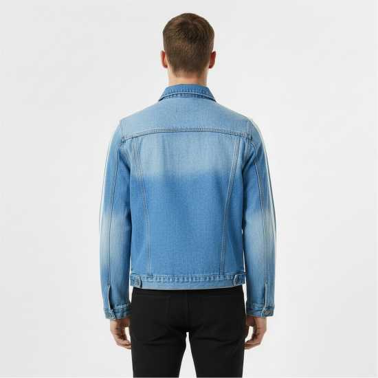 Criminal Damage Мъжко Дънково Яке Criminaldamage Tape Denim Jacket Mens  