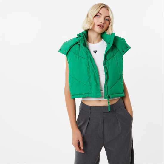 Jack Wills Ritcher Gilet Jolly Green Дамски грейки