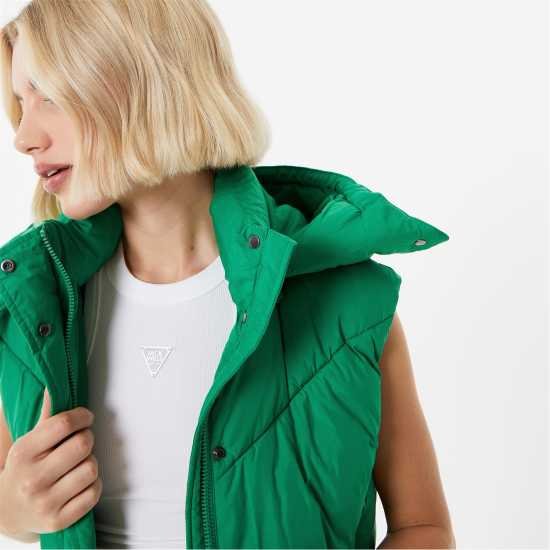 Jack Wills Ritcher Gilet Весело зелено Дамски грейки