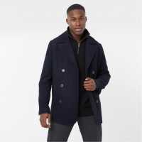 Wool Blend Pea Coat  Мъжки якета и палта