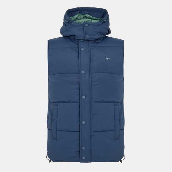 Мъжка Грейка Jack Wills Firstone Puffer Gilet Mens Морска синьо 