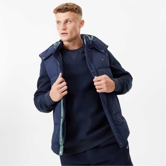 Мъжка Грейка Jack Wills Firstone Puffer Gilet Mens Морска синьо 