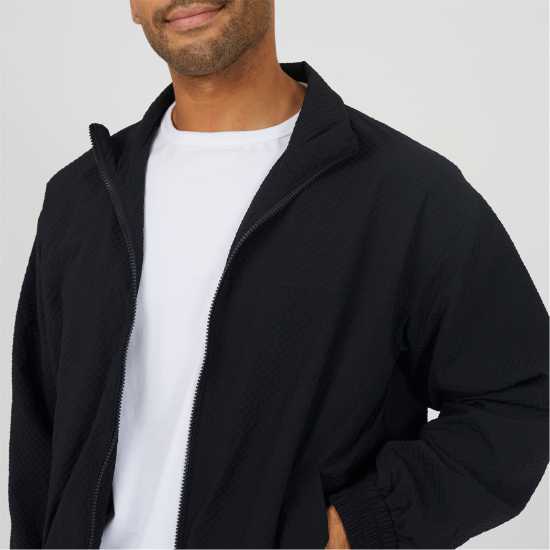 Brave Soul Треньорско Яке Men's Seersucker Oversized Coach Jacket  