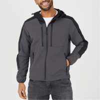 Brave Soul Men's Colour Block Windrunner Windbreaker  