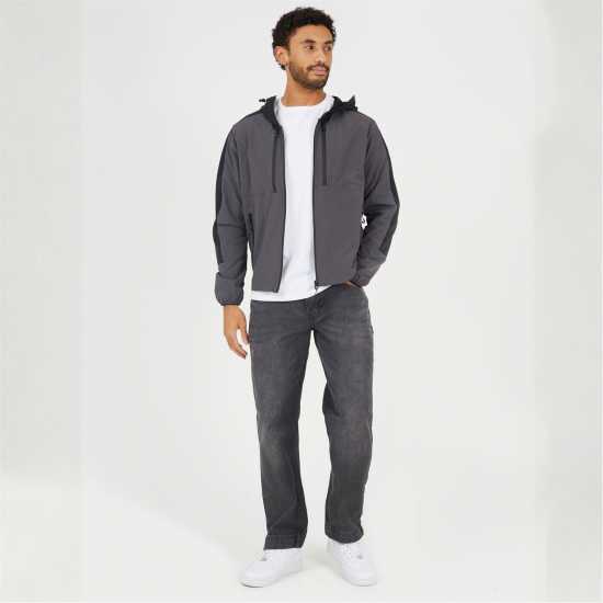 Brave Soul Men's Colour Block Windrunner Windbreaker  