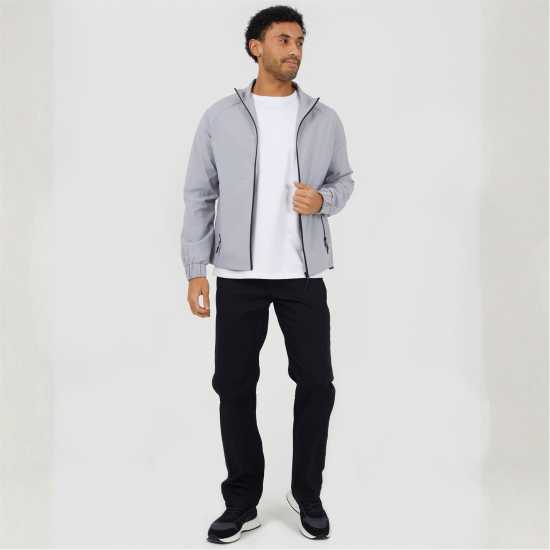 Brave Soul Пилотско Яке Men's Lightweight Funnel Neck Zip Through Bomber Jacket  