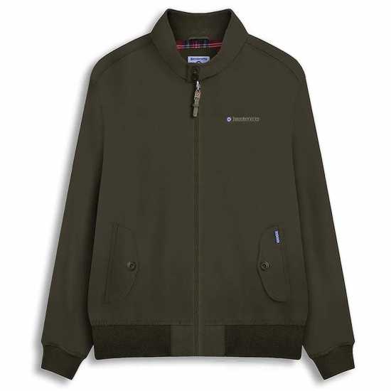 Lambretta Пилотско Яке Men's Shower Resistant Harrington Bomber Jacket Green 