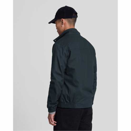 Lyle And Scott Men's  Classic Funnel Neck Long Sleeve Zip Harrington Jacket  