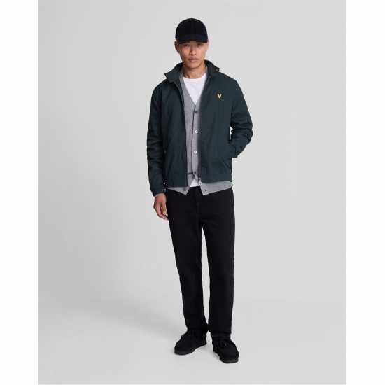 Lyle And Scott Men's  Classic Funnel Neck Long Sleeve Zip Harrington Jacket  