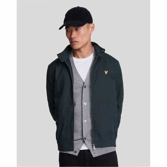 Lyle And Scott Men's  Classic Funnel Neck Long Sleeve Zip Harrington Jacket  