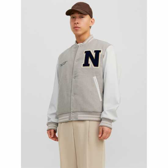 Пилотско Яке Jack And Jones College Wool Blend Bomber Jacket Посуда 
