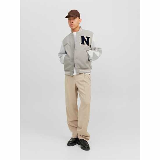 Пилотско Яке Jack And Jones College Wool Blend Bomber Jacket Посуда 