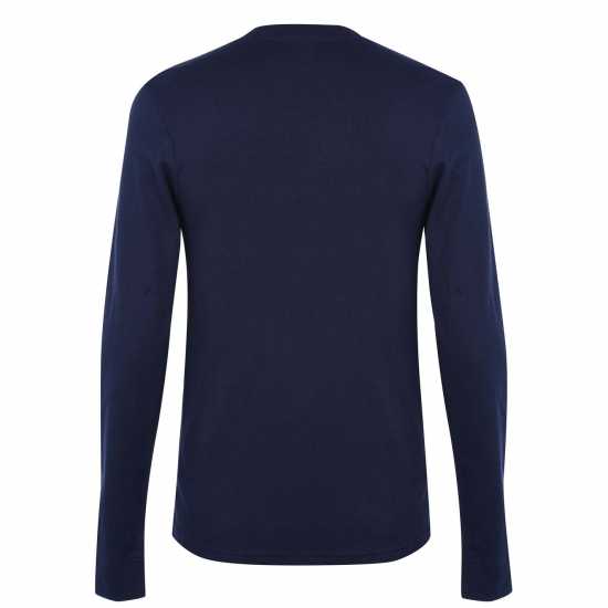 Jack Wills Sandleford Long Sleeve T-Shirt Navy Мъжки ризи