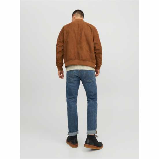 Пилотско Яке Jack And Jones Faux Suede Bomber Jacket Коняк Пилотско Яке Jack And Jones Faux Suede Bomber Jacket Коняк