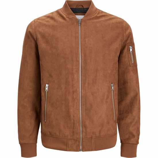 Пилотско Яке Jack And Jones Faux Suede Bomber Jacket Коняк Пилотско Яке Jack And Jones Faux Suede Bomber Jacket Коняк