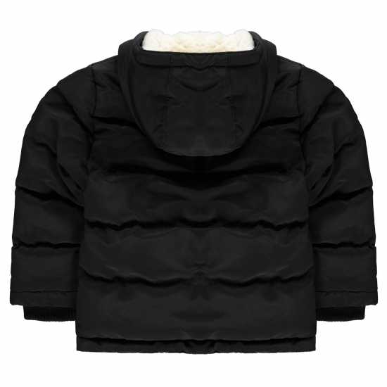 Soulcal Детско Пухено Яке Boys 2 Zip Bubble Jacket Junior Black Детски якета и палта