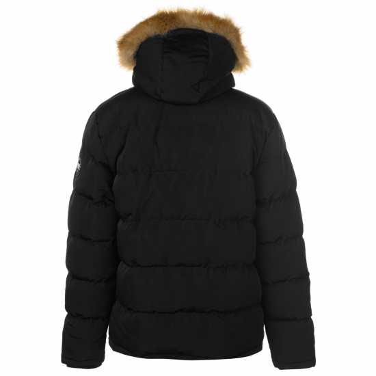 Soulcal Детско Пухено Яке Boys 2 Zip Bubble Jacket Junior Black Детски якета и палта