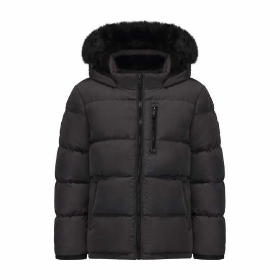 SoulCal 2 Zip Bubble Jacket Junior Угъл 